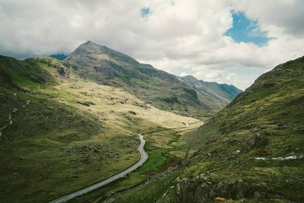 View of the Llanberis pass